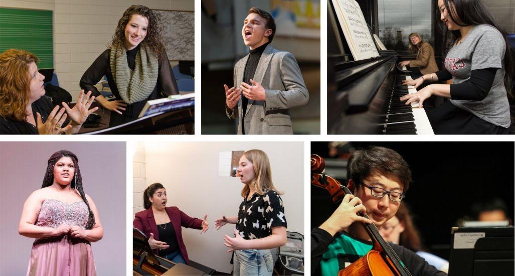 Collage of Master of Music students.